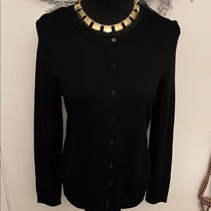 Calvin Klein Black Cardigan Sweater